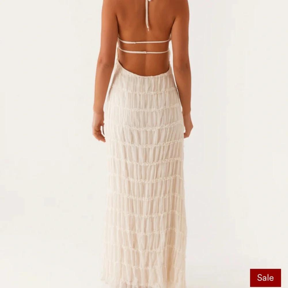 Peppermayo Ivory Strapless Halter Maxi Dress - Picture 6 of 8